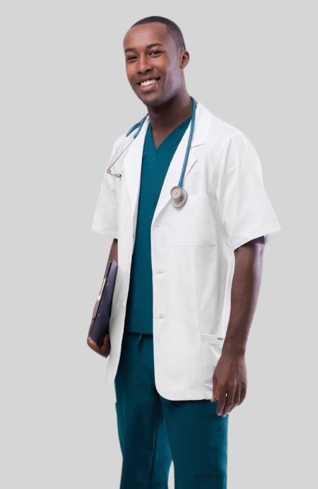Doctor Coat Half Sleeves (Diamond)